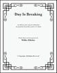 Day Is Breaking Three-Part Mixed choral sheet music cover